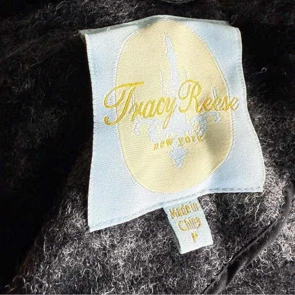 Tracy Reese New York Leopard Print Faux Fur Wool Blend Coat Size S - Picture 7 of 12